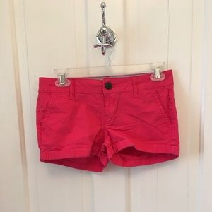 Hot pink shorts